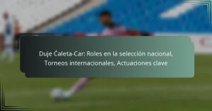 Duje Ćaleta-Car: Roles en la selección nacional, Torneos internacionales, Actuaciones clave